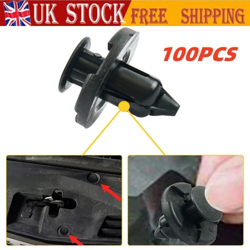 100x 8mm plastic rivet - 8mm,